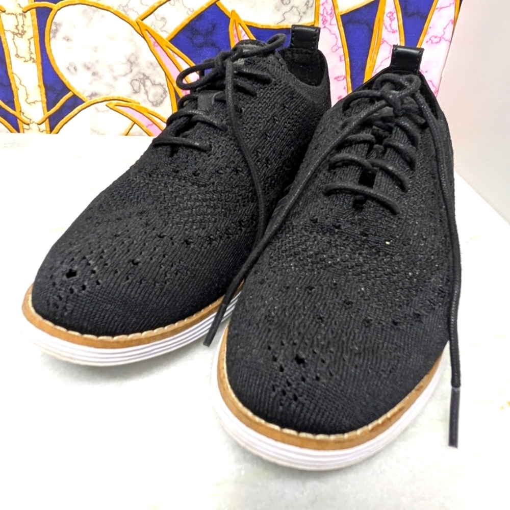 Cole Haan Zero Ground Black Oxford Shoes